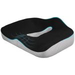 Istmepadi, ergonoomiline, hingav kate, libisemiskindel, 44x39x13 cm, must