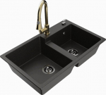 Graniidist k&ouml;&ouml;givalamu Mexen Tomas segisti ja sifooniga, metallik must/kuldne/kuldne