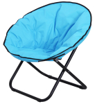 Kokkupandav matkatool seljatoega, kokkupandav tool kuni 120kg, polsterdatud Moonchair eriti lai, kokkupandav tugitool v&auml;litingimustesse aeda, r&otilde;dule, k&auml;mpingusse, sinine