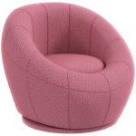 Laste tugitool, lastem&ouml;&ouml;bel, laste taburet, Teddy-fliis, 60 cm x 56 cm x 48 cm, Roosa