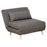 &Uuml;he istekohaga diivan Diivanvoodi Kokkupandav diivan Reguleeritava seljatoega Lamamistool P&otilde;hjamaade Skandinaavia 25D vaht Kodune Linane imitatsioon Kummipuu Hall 94 x 78 x 80 cm