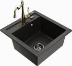 Graniidist k&ouml;&ouml;givalamu Mexen Vito segisti ja sifooniga, Metallic black/gold+Gold