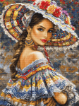 Tikkimiskomplekt Luca-S. "The Mexican Fest" 30x40 cm