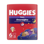 Huggies Overnight &ouml;&ouml;m&auml;hkmed suurus 6 (15-25kg) 22tk