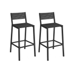 Baaritoolide komplekt 2tk, 50,7x43,1x97,2cm,must