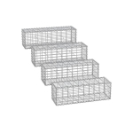 Gabioonkorvid 5 x 10 cm silmasuurusega, komplektis 4tk, h&otilde;bedane