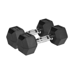 Kummiga kaetud malmist hantlid Rebel Active Hex 2x6kg