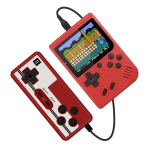 M&auml;ngukonsool Retro kaasaskantav mini-k&auml;eshoitav videom&auml;ngukonsool 8-bitine 3,0 / 2,4 tolli v&auml;rviline LCD laste v&auml;rviline m&auml;ngum&auml;ngija Sisseehitatud 400 m&auml;ngu, Raudona su žaidimų pulteliu