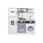 Multifunktsionaalne kaasaegne puidust k&ouml;&ouml;ginurk pesumasina ja ahjuga Amelia