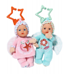 Baby Born - 2 Angel Rag Dolls - 18cm - Can be attached - Integrated rattle - Very soft - From 0 months