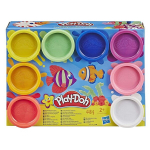 Playdoh Fluoresseerivad V&auml;rvid, 8 pots Kliimimassi 56 g iga&uuml;he kohta, Kujutlusv&otilde;ime, Alates 3. eluaastast