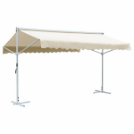vidaXL iseseisev varikatus 500 x 300 cm, kreemjasvalge