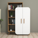 Eraldiseisev riiul Kalune Design 845, 132 cm, pruun/valge