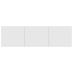 vidaXL telerialus, valge, 140 x 40 x 35,5 cm, puitlaastplaat