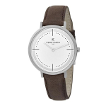 Meeste k&auml;ekell Pierre Cardin Belleville Park Brown Leather Watch