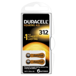 Patareid kuuldeaparaadile Duracell 312, 6 tk