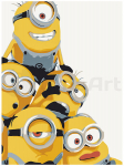 Maalimiskomplekt numbrite j&auml;rgi, Minionid 15x20