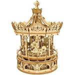 3D puidust pusle, Romantiline Karussell, 336 t&uuml;kki, robotime, AMK62/Rokr