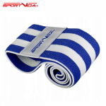Treeningkumm SportVida Fitness & Crossfit Hip Band, 36x7,6 cm, sinine/valge