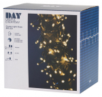 Kobartulede valguskett 15m, 600LED soe valge, voolutoide, sise/v&auml;lis, IP44