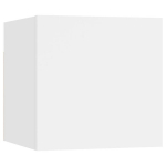 vidaXL seinale kinnitatav telerikapp, valge, 30,5 x 30 x 30 cm