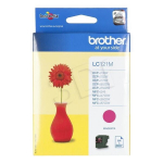 Brother LC121M, magenta tindikassett, 300 lk, roosa