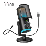Fifine Game USB -mikrofonim&auml;ngu vestluse tasakaalu m&uuml;ra v&auml;hendamine RGB kondensaator