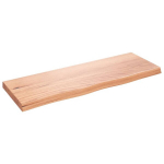 seinariiul | Ujuvad riiulid | Rippuv riiul, helepruun, 80x30x(2-4) cm, t&ouml;&ouml;deldud tammepuit CFE964079