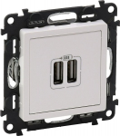 LAADIMISPESA LE-753112 Valena Life 2 USB-PORTI 2.4A/5V LEGRAND