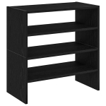 Kingariiul，jalatsiriiul，jalatsipinkid 2 tk virnastatavad, must tamm, 60 x 30 x 30,5 cm CFE553656