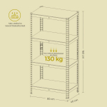 P&uuml;stine riiul, raamaturiiul, laoriiul