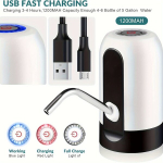 USB Laetav Automaatne Veepudeli Pump, Valge