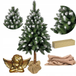 Kunstlik j&otilde;ulupuu 220 cm t&uuml;vel, ilus, tihe, lumine teemantm&auml;nd