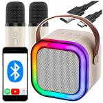 Karaoke komplekt Bluetooth juhtmevaba k&otilde;lar + 2 mikrofoni kingituseks
