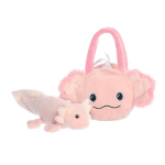 Pehme m&auml;nguasi Aurora Fancy Pals k&auml;ekotis olev aksolotl 220897F, roosa, 20 cm