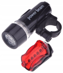 Led taskulampide komplekt jalgrattale/t&otilde;ukerattale Bc-fl1503/-tl5388