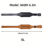 Reguleeritav Kunstnahast T&otilde;stev&ouml;&ouml; - 10.16cm v&otilde;i 15.24cm Lai Tugi Fitnessile. , Juoda 16,0 cm