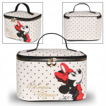 Disney Miki Hiire beež kosmeetikakott, kohver, reisikosmeetikakott, lukuga 24x15x15