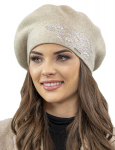 Vivisence naiste barett elegantne talvem&uuml;ts soe ja hubane peakate talvel ja s&uuml;gisel soe paks trikim&uuml;ts, klassikaline m&uuml;ts naistele, valmistatud eu, beež, &uuml;ks suurus sobib k&otilde;igile, Vienas dydis tinka visiems