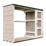 LP Smartside puupliit v&auml;rvikomplektiga 1,09 m&sup2; + 0,53 m&sup2; - 75 x 217 x K159 cm - M981-1 - Terra Brown