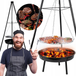 Kolmjalg restiga aia grill aia tulease rippuv grill suur