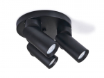 LED Rita x3 pindpaigaldatav halogeen seina- ja laevalgusti - must