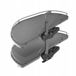 Nurgakorv Nerka Dolphin Ii Vasak, Soft Close, esik&uuml;lg 450mm - antratsiit