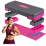 Treeningstepper aeroobikale + matt platvorm fitnessile