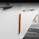 Kaitseprofiil, auto ukse serva p&otilde;rkeraud (6 tk) L&auml;bipaistev + V&auml;rviline