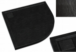 Reihe Slim du&scaron;ialus - kiviefekt 80x80 must Black