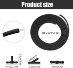 1 tk tuuleklaasi pesuri vooliku kojamehe vooliku remondikomplekt koos 30 tk vooliku&uuml;hendusega universaalne autovoolik auto tuuleklaasi pesuri jaoks (must)