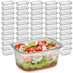 Ristk&uuml;likukujulised toidukonteinerid Inline 250ml 100tk salatile