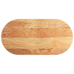 lauaplaat，Lauapind，Laua peal, helepruun, 100 x 50 x 2 cm, tammepuit ovaalne CFE444441