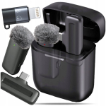 Juhtmevaba lipsmikrofon telefonile Usb C / Iphone 16 15 14 13 12
